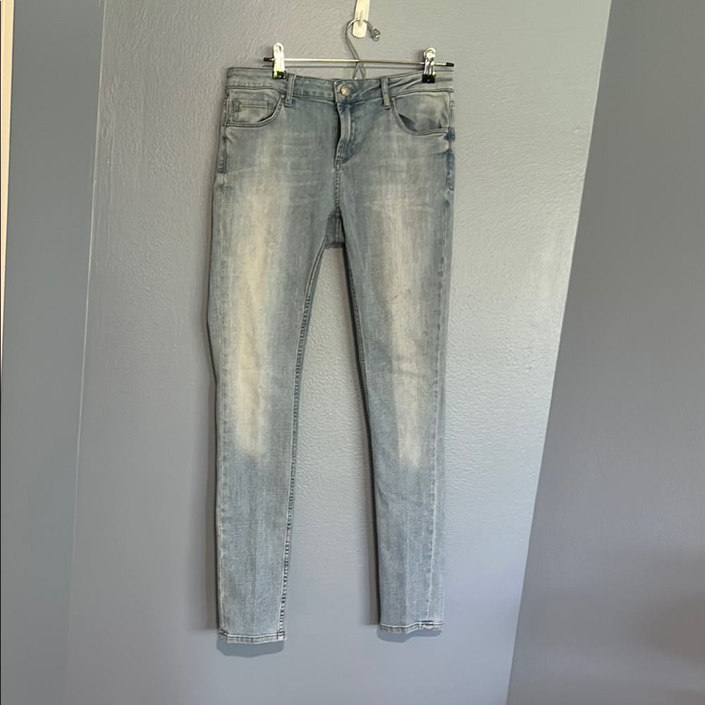 Topshop Blue Straight Leg Jeans Vintage Look